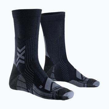 X-Socks Hike Expert Silver Crew κάλτσες πεζοπορίας μαύρο/καρβουάρ