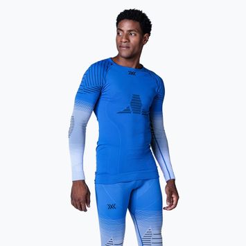 Ανδρικό πουκάμισο X-Bionic Invent Fx blossom blue/light grey thermo-active longsleeve