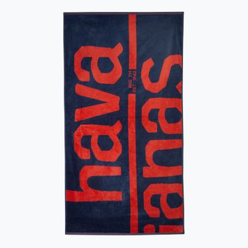 Havaianas Logo πετσέτα XL ναυτικό / κόκκινο