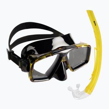 Mares Starfish '12 σετ κατάδυσης μάσκα + αναπνευστήρας μαύρο/κίτρινο 411740