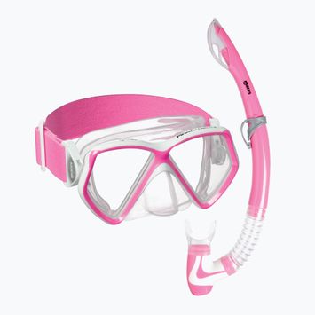 Παιδικό σετ κολύμβησης Mares Combo Pirate Neon pink/white/clear