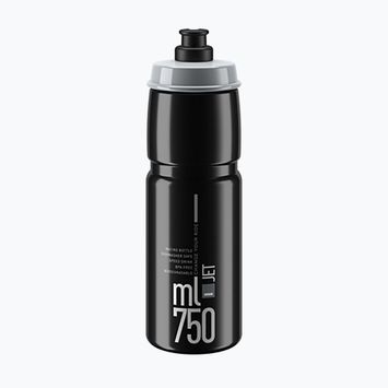 Παγούρι ποδηλάτου Elite Jet 750 ml black/grey logo