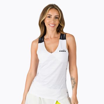 Γυναικείο μπλουζάκι τένις Diadora Clay λευκό 102.174118