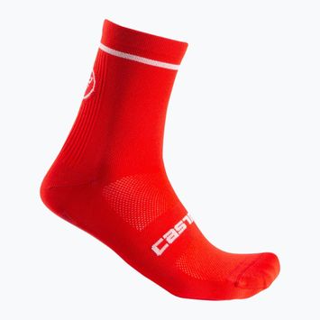 Ανδρικές κάλτσες ποδηλασίας Castelli Entrata 13 κόκκινες