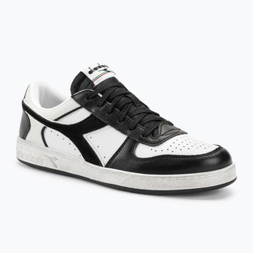 Diadora Magic Basket Low Icona Leather μαύρα/λευκά παπούτσια