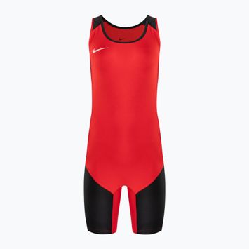 Ανδρική ολόσωμη φόρμα Nike Weightlifting Singlet scarlet/black