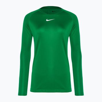 Nike Dri-FIT Park First Layer LS πευκοπράσινο/λευκό γυναικείο μακρυμάνικο θερμικό μανίκι