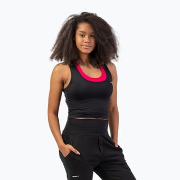 Γυναικείο προπονητικό μπλουζάκι NEBBIA Sporty Slim Fit Crop μαύρο 4220110