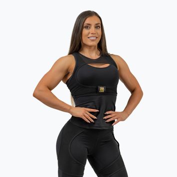 Γυναικεία προπονητική μπλούζα NEBBIA Ultra Intense μαύρο/χρυσό