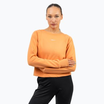 Γυναικείο μπλουζάκι προπόνησης NEBBIA Gym Spirit Crop πορτοκαλί