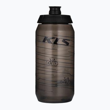 Μπουκάλι ποδηλάτου Kellys Kolibri 550 ml διάφανο μαύρο