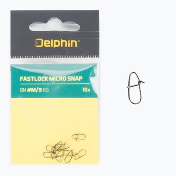 Delphin Fastlock Micro Snap περιστρεφόμενη καρφίτσα ασφαλείας 10 τεμάχια ασημί 969C04100