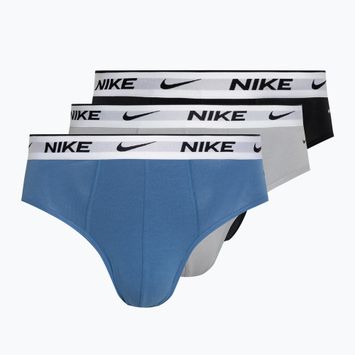 Ανδρικό σλιπ Nike Everyday Cotton Stretch 3 ζευγάρια star blue/wolf grey/black white