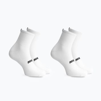 Rogelli Essential κάλτσες ποδηλασίας 2 ζευγάρια λευκές