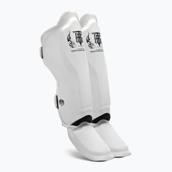 Προστατευτικά κνήμης και ποδιών Top King Pro Semi Leather white