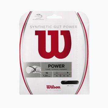 Wilson Synthetic Gut Power 16 χορδή τένις 12.2m μαύρο WRZ945200