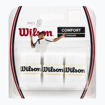 Wilson Pro Overgrip περιτύλιγμα ρακέτας μπάντμιντον 3 τεμάχια λευκό.