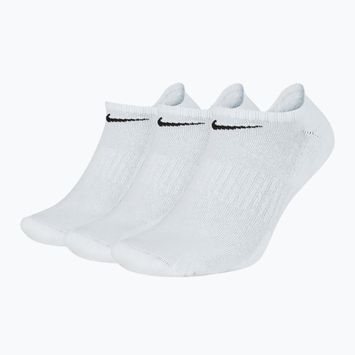 Κάλτσες προπόνησης Nike Everyday Cushioned 3 ζευγάρια λευκές/μαύρες