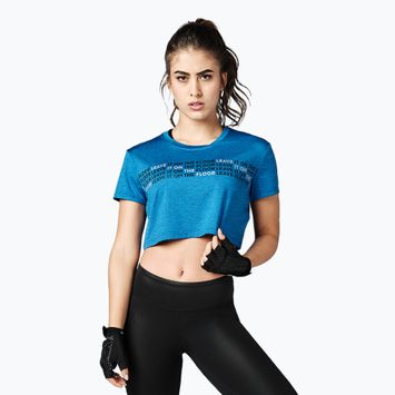 Γυναικείο προπονητικό t-shirt STRONG ID Crop Knit Tee μπλε Z1T02350