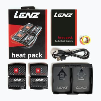 Lenz Heat Pack Sock Batteries 2.0 (USB) 2 τεμάχια μαύρο/κόκκινο