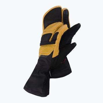 Lenz Heat Glove 8.0 Finger Cap Lobster θερμαινόμενο γάντι σκι μαύρο και κίτρινο 1207