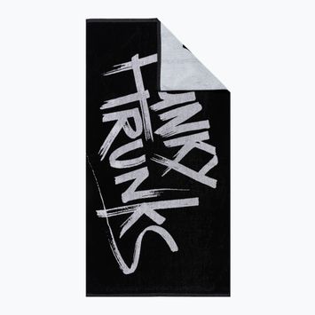 Funky Trunks Βαμβακερή πετσέτα Jacquard με ετικέτα μαύρο