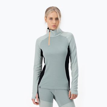 Ανδρικό θερμικό μακρυμάνικο Mons Royale Olympus Merino Base Layer 1/2 Zip dew/ black