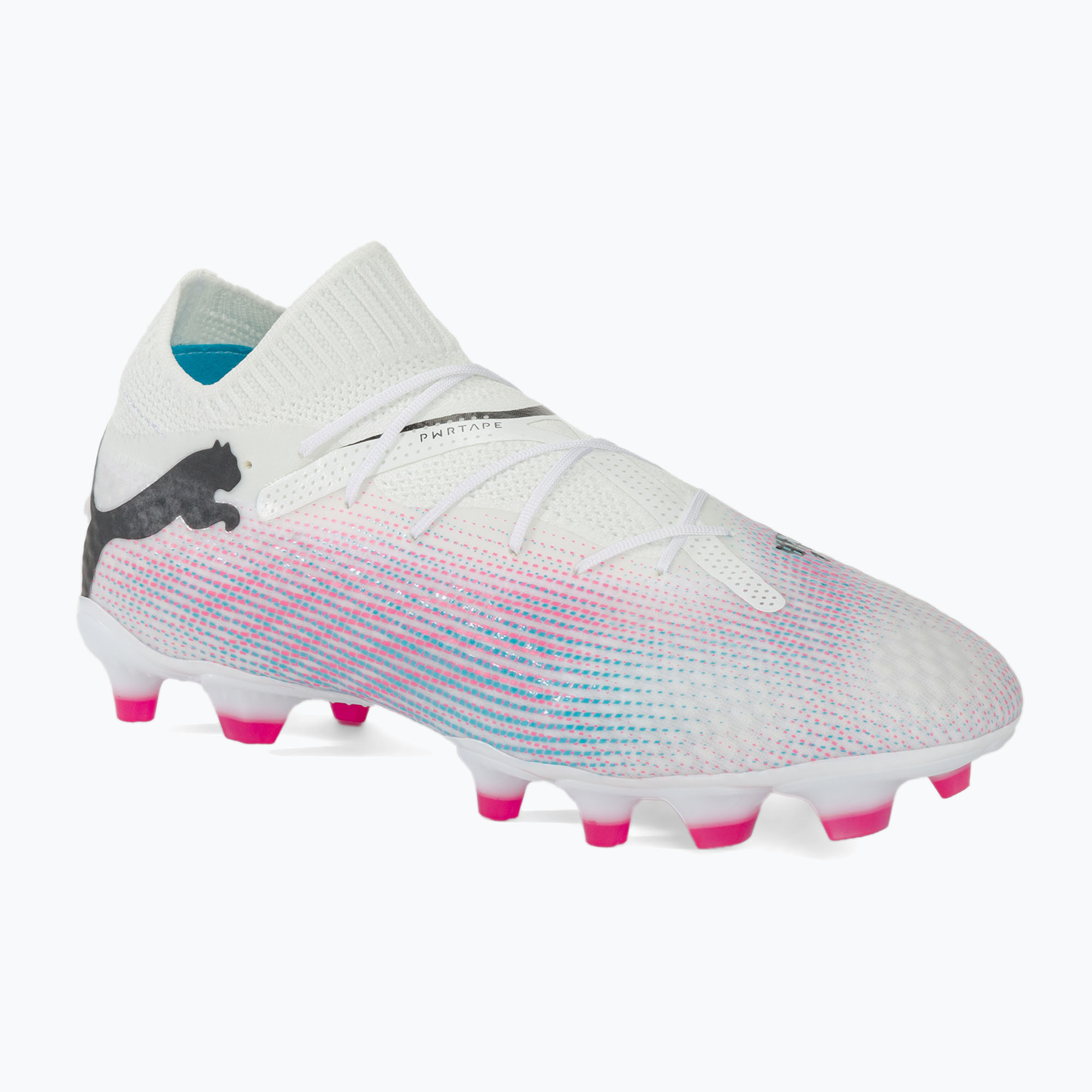 PUMA Future 7 Pro FG/AG μπότες ποδοσφαίρου puma λευκό/puma μαύρο/poison pink (46 EU)