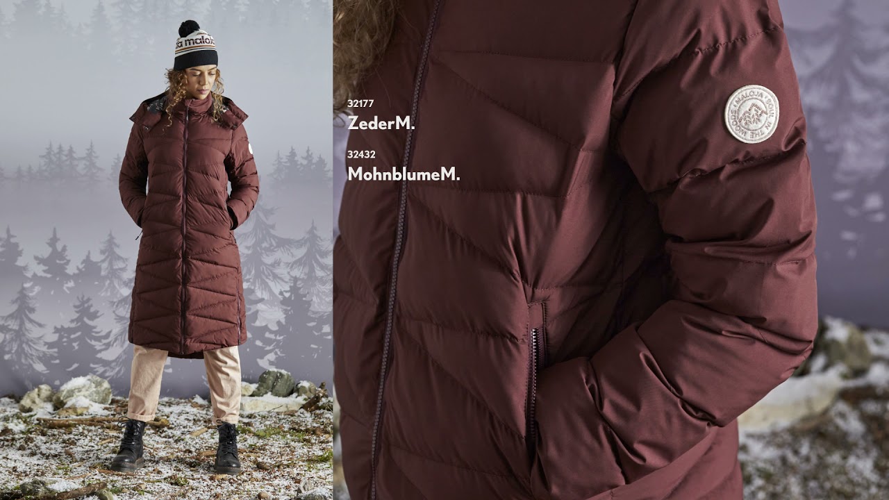 Γυναικείο χειμερινό παλτό Maloja W'S ZederM καφέ 32177-1-8451
