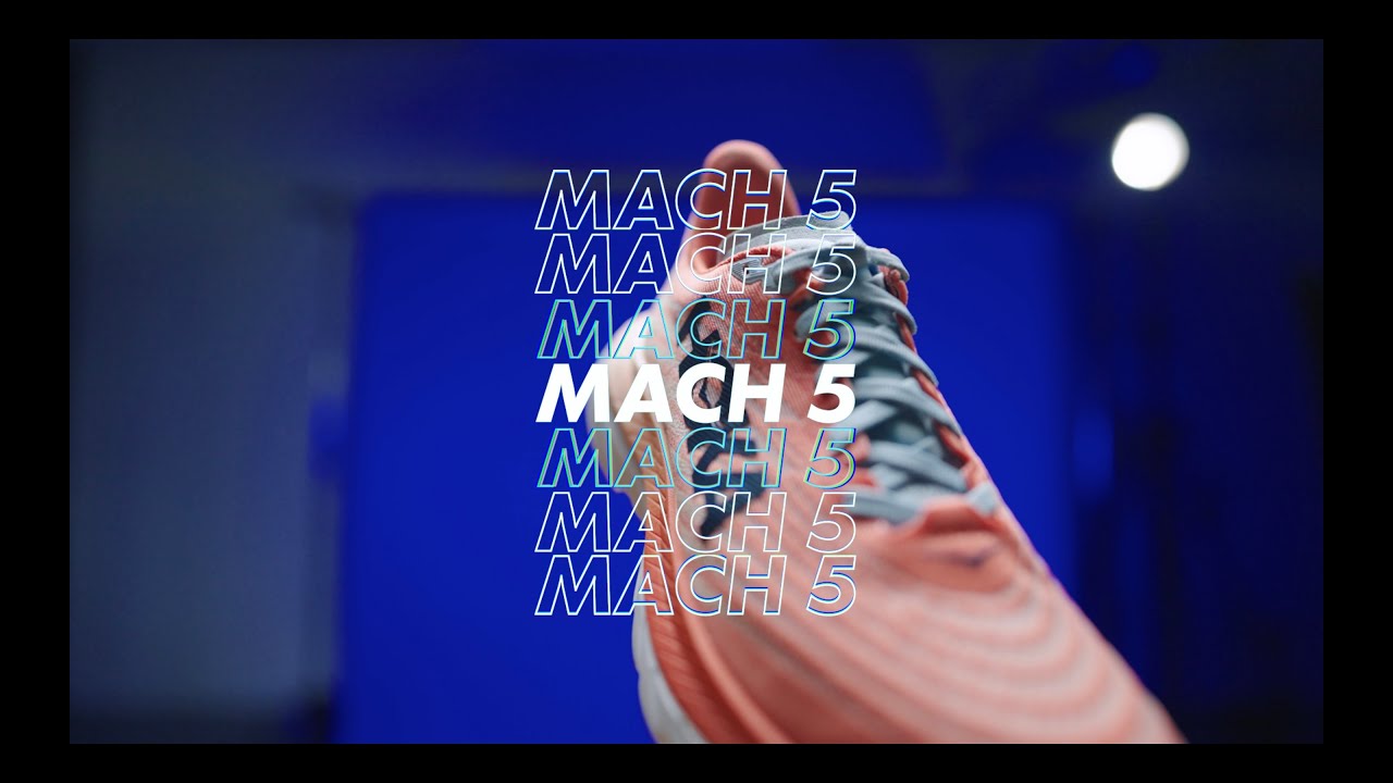 HOKA Mach 5 ανδρικά παπούτσια για τρέξιμο μπλε/κίτρινο 1127893-CEPR