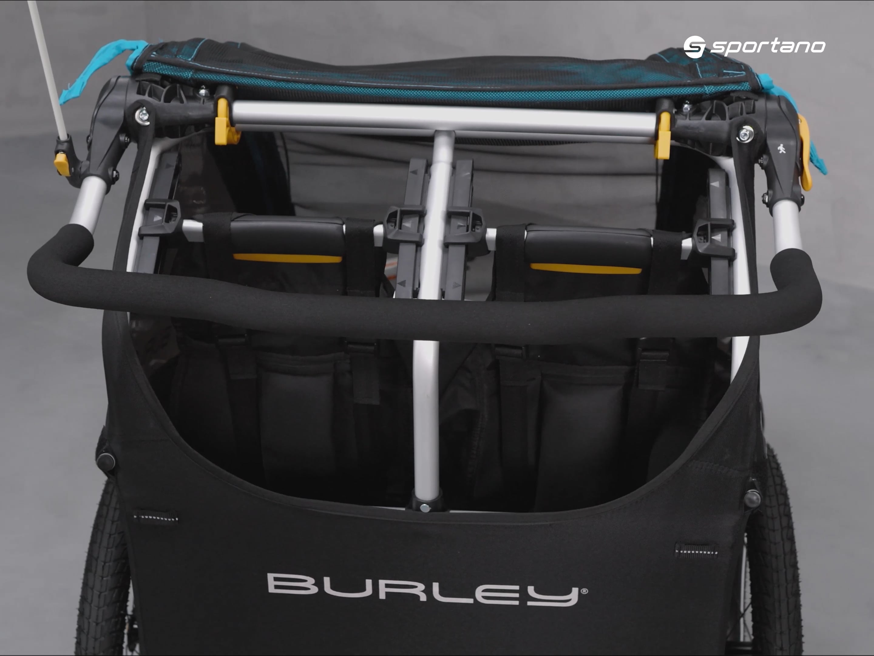 Burley D'Lite X Διπλό ρυμουλκούμενο ποδηλάτου μαύρο BU-938101