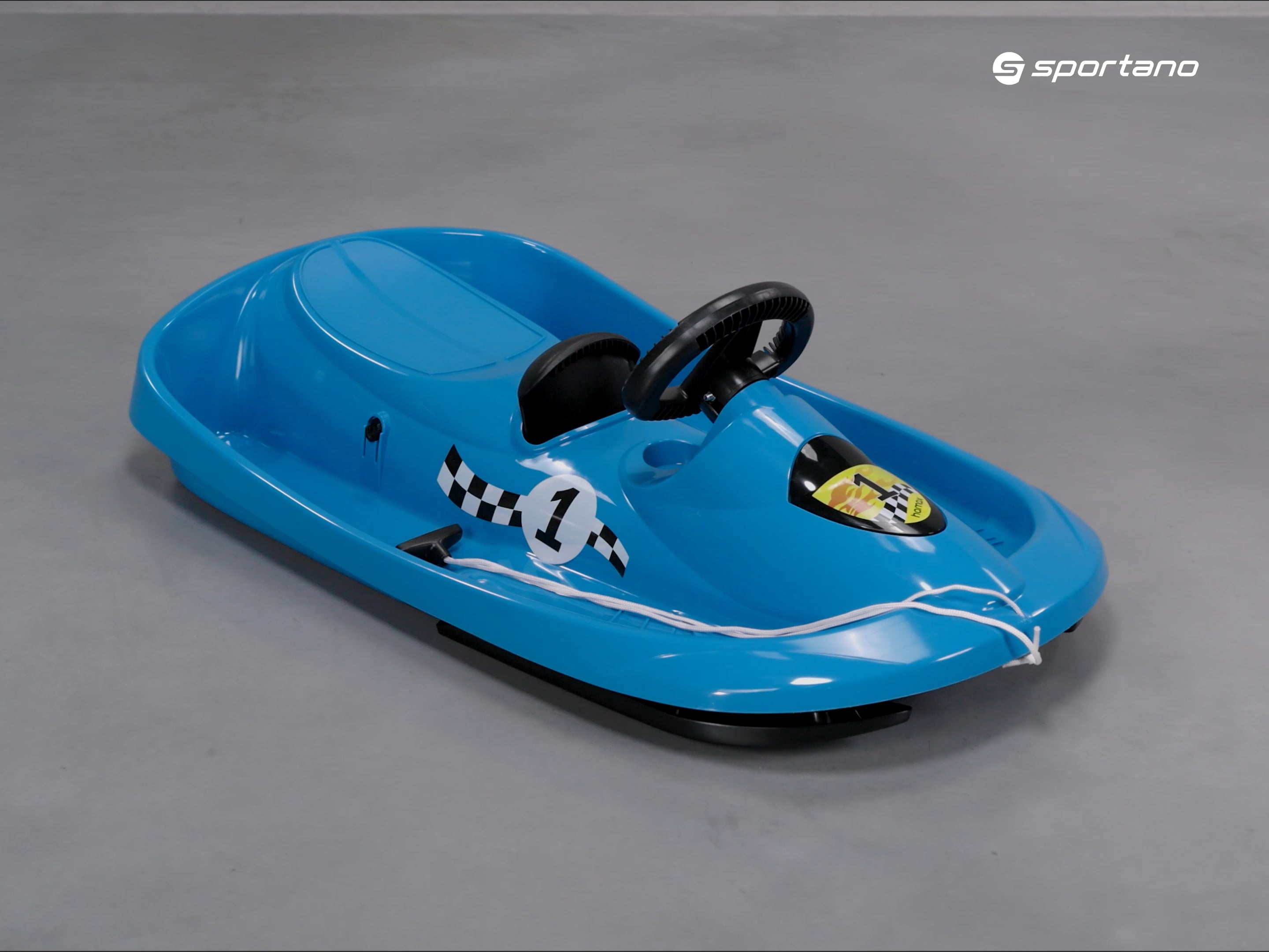 Hamax Sno Formel παιδικό έλκηθρο με τιμόνι μπλε 503412