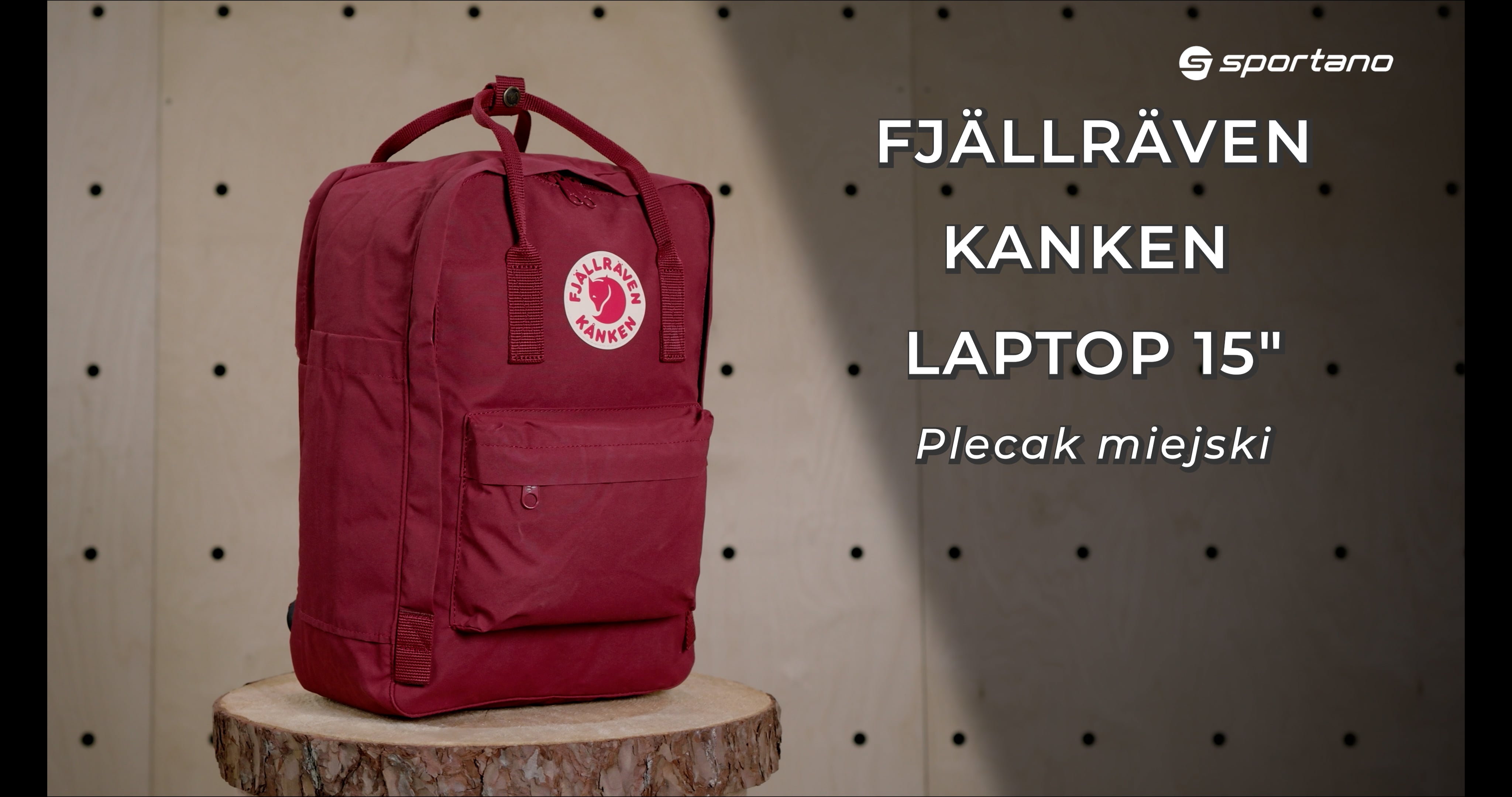 Fjällräven Kanken Laptop 15" σακίδιο πεζοπορίας 326 μπορντό F23524