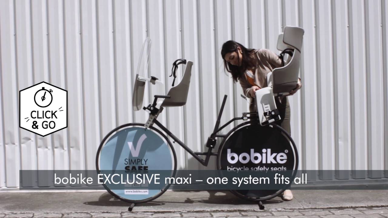 Bobike Exclusive Mini Plus μπροστινό κάθισμα ποδηλάτου μαύρο 8011000021