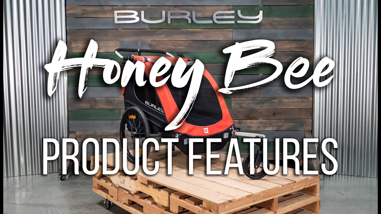 Burley Honey Bee κόκκινο διθέσιο ρυμουλκούμενο ποδήλατο BU-949209