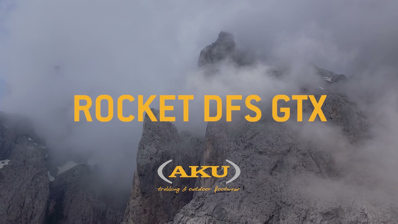 AKU ανδρικές μπότες πεζοπορίας Rocket Dfs GTX μαύρο-πορτοκαλί 726-108