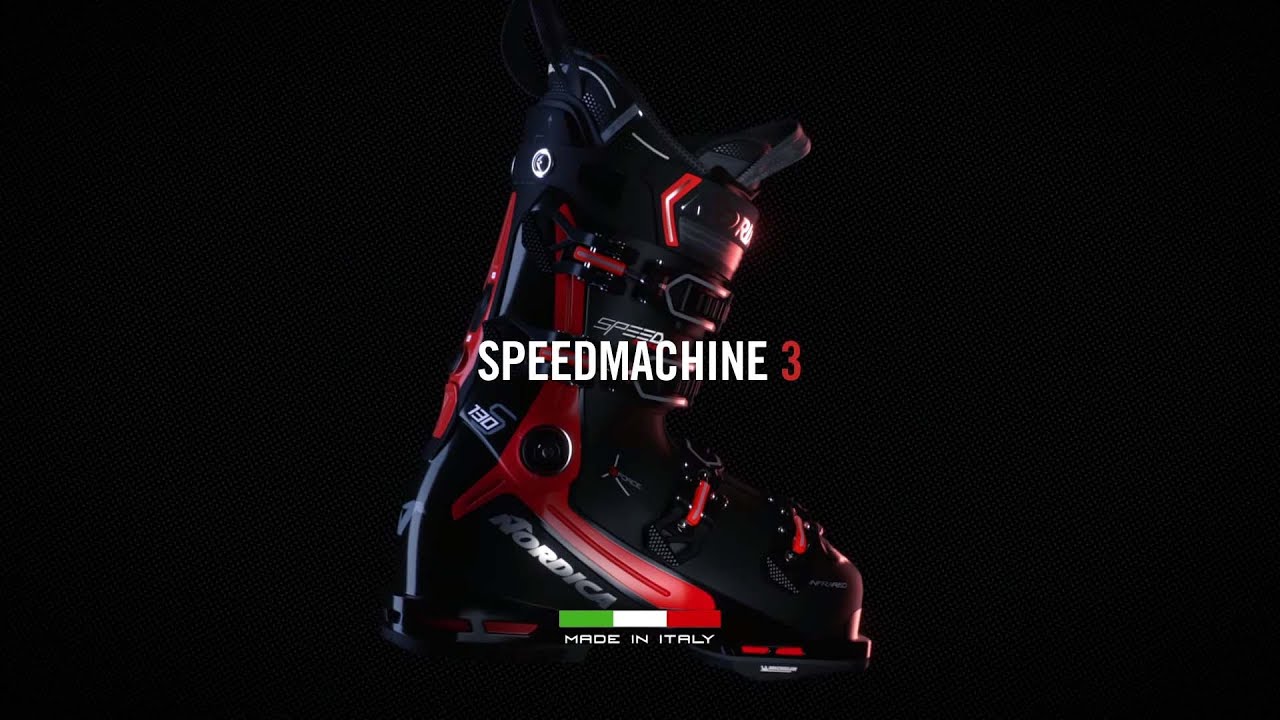 Ανδρικές μπότες σκι Nordica Speedmachine 3 130 GW μαύρο/ανθρακί/κόκκινο