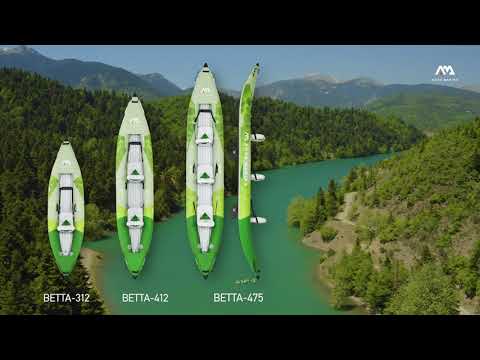 Aqua Marina Recreational Kayak πράσινο Betta-412 φουσκωτό καγιάκ 2 ατόμων 13'6″