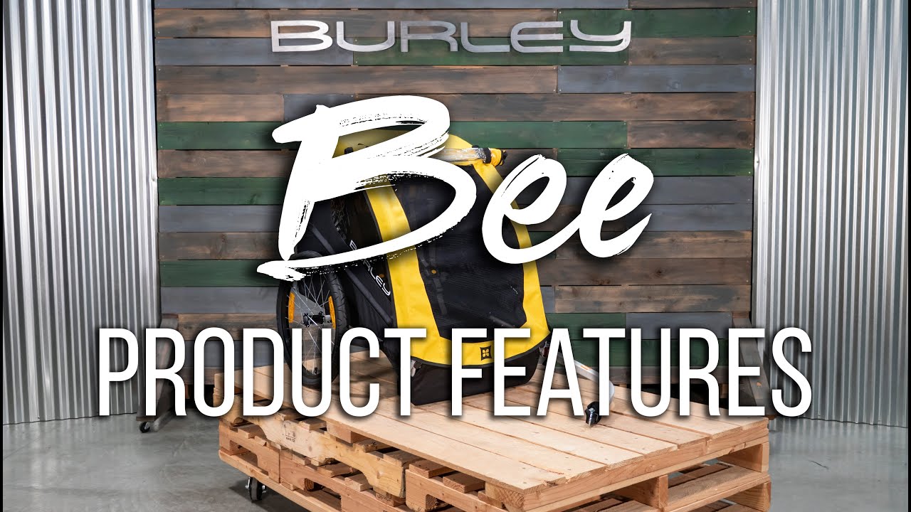 Burley Bee Ενιαίο ρυμουλκούμενο ποδηλάτου κίτρινο BU-946208