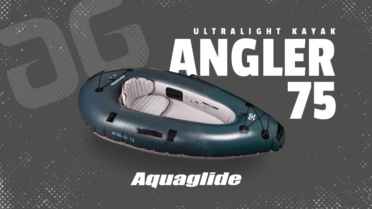 Aquaglide Backwoods Angler 75 γκρι 584121108 φουσκωτό καγιάκ 1 ατόμου
