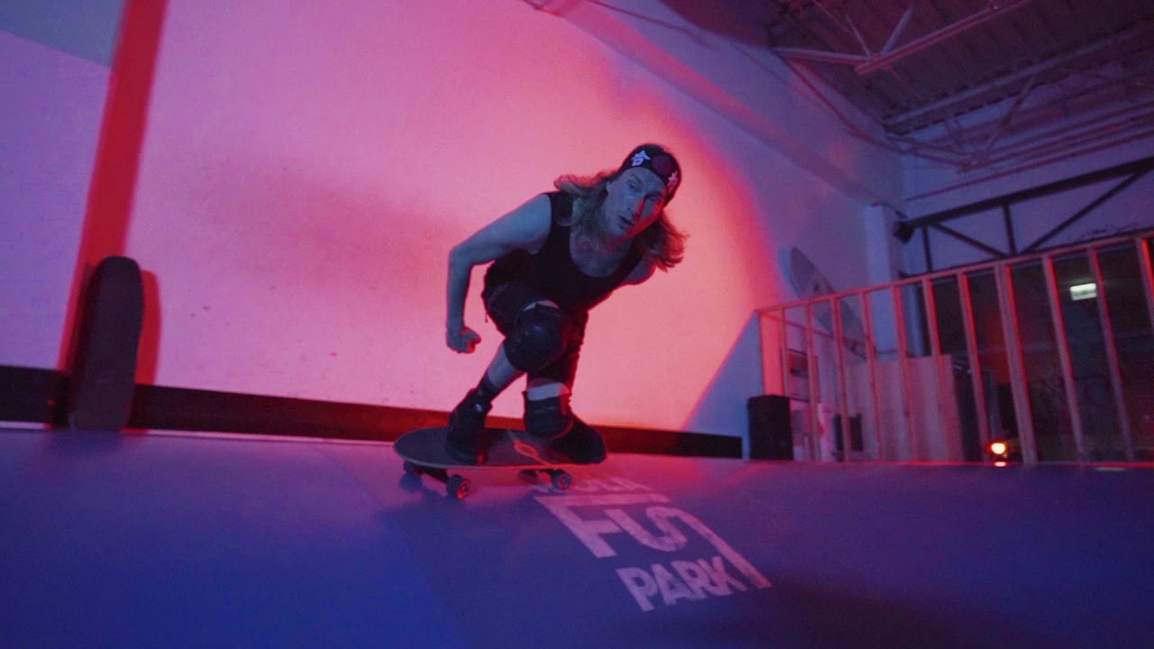 Surfskate skateboard Cutback Μπλε Wave μπλε