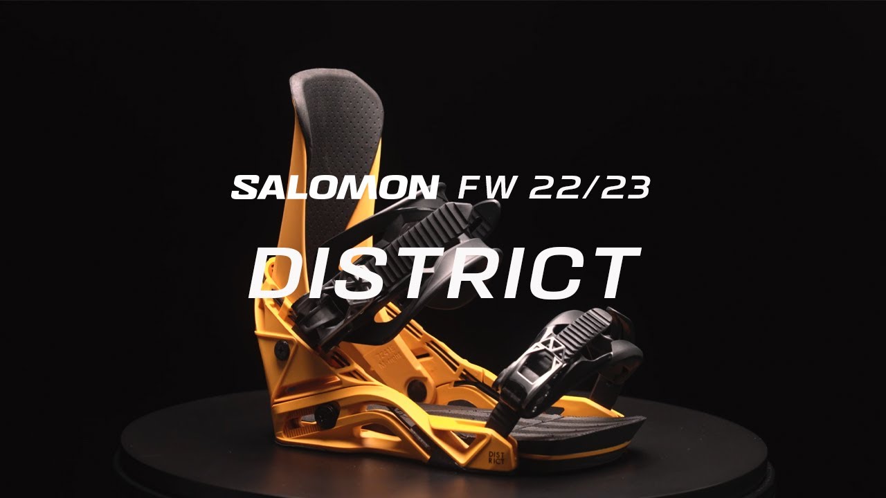 Ανδρικά δεσίματα snowboard Salomon District μαύρο L41776000