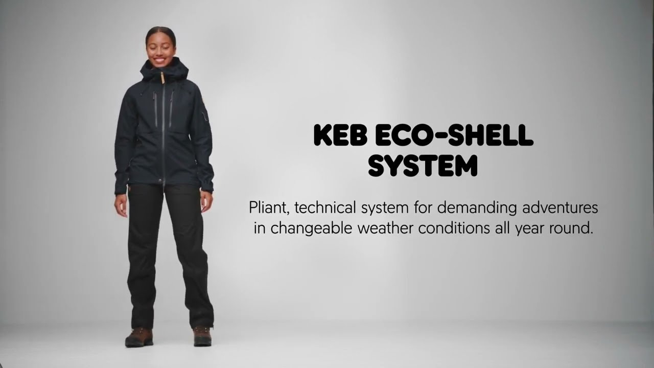 Ανδρικό μπουφάν βροχής Fjällräven Keb Eco-Shell πράσινο F82411